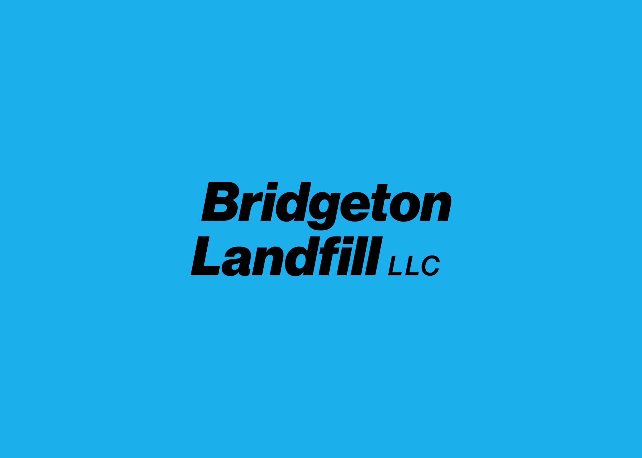 Creative logotype; Bridgeton Landfill.