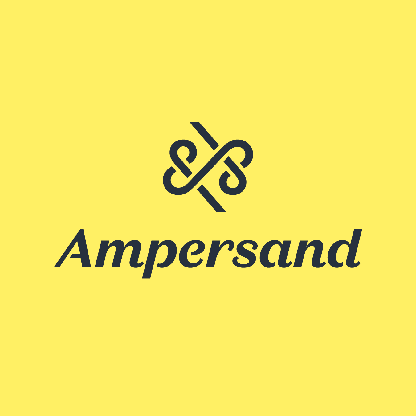 Ampersand logo and typography.